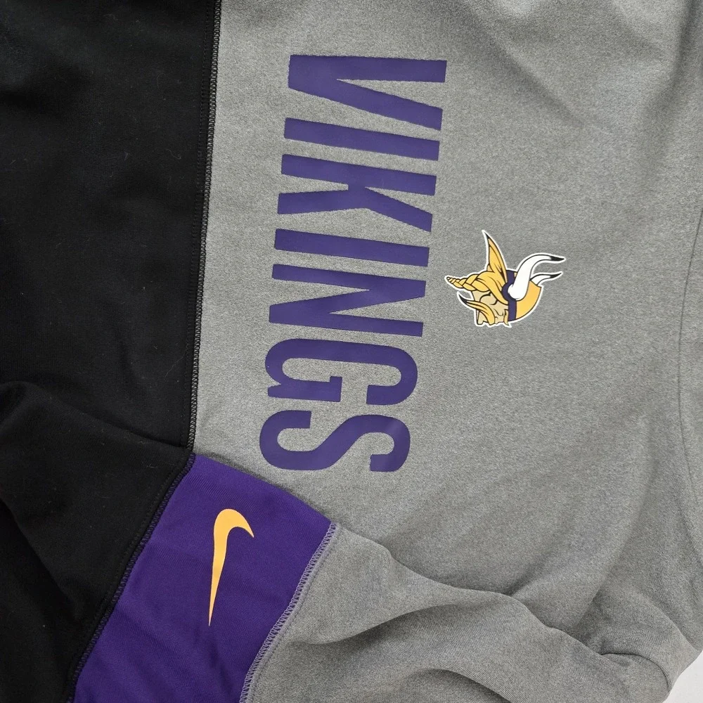 Nike NFL Vikings Cowl Neck Long Sleeve Activewear Top Football‎